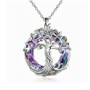 Tree of Life Crystal Pendant Necklace